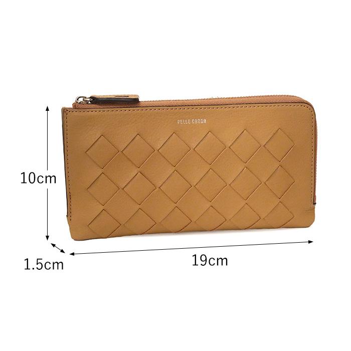PELLE BORSA（ペレボルサ） 返品交換無料 財布 L字ファスナー長財布