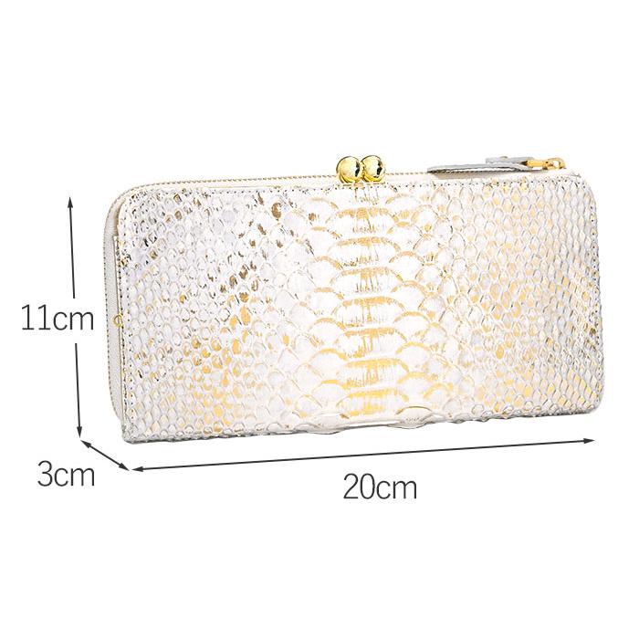 VIADOAN（ヴィアドアン） がま口 長財布 ドーレ レディース パイソン