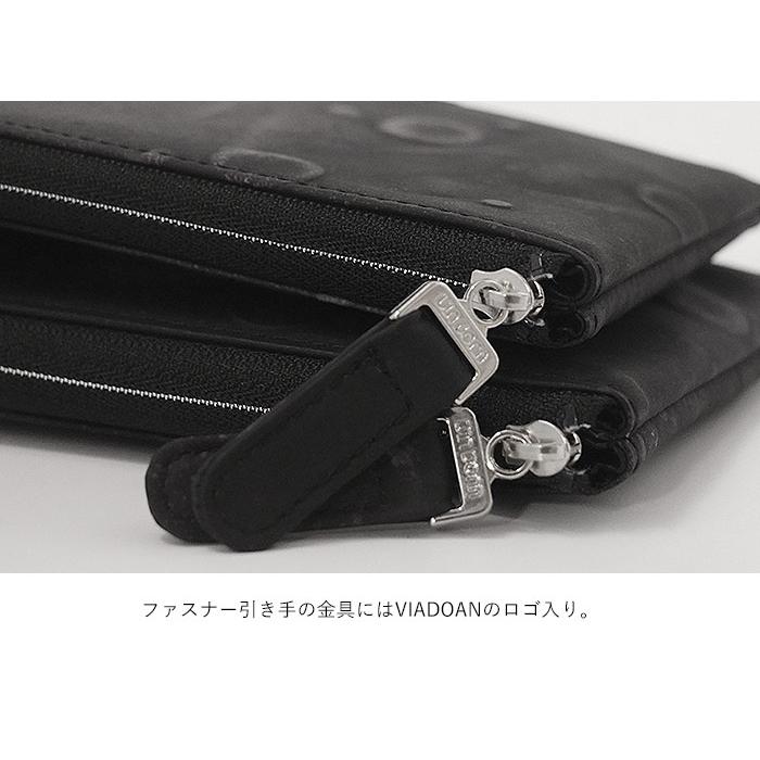 VIADOAN（ヴィアドアン） 宇宙 財布 コスモ L字ファスナー薄マチ短財布