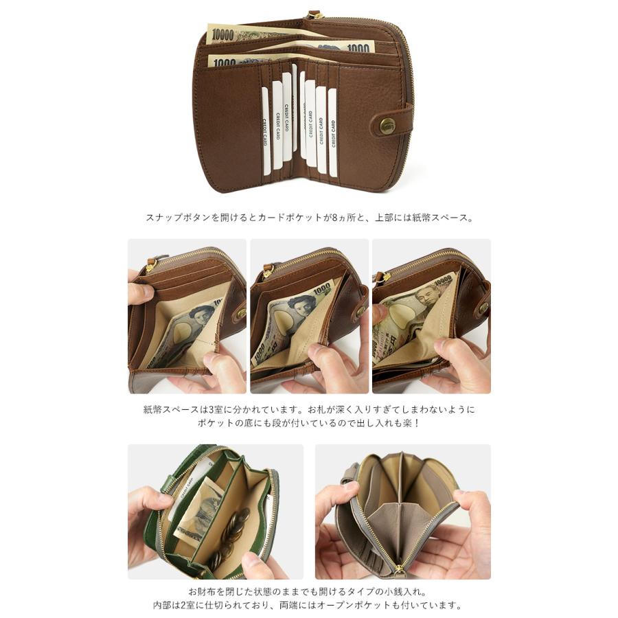 CLEDRAN（クレドラン） 財布 二つ折り財布 MIEL ミエル 日本製