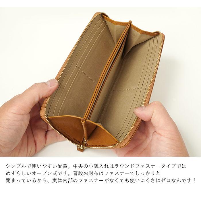 CLEDRAN（クレドラン） フラム ラウンドファスナー長財布 スリム 財布