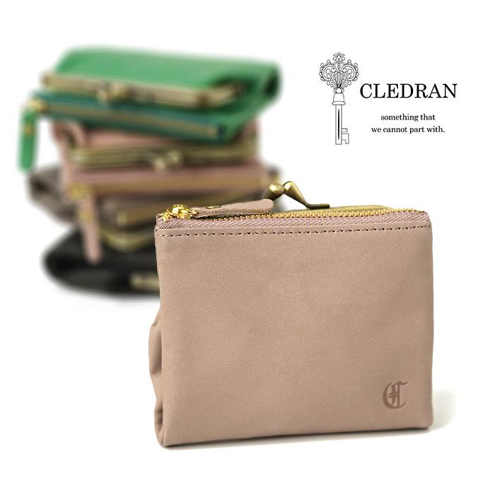 【期間値下げ!】CLEDRAN　がま口 CLEDRAN（クレドラン） がま口財布 カードケース 蛇腹 NOS(ノス) 牛革