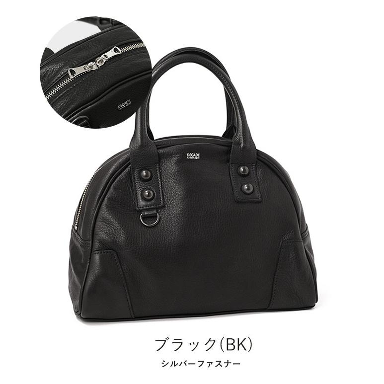 ディケイド　DECADE オイルドカウレザー　ミニボストントート DECADE（ディケイド） クマチャーム付き オイルドレザー ミニボストン