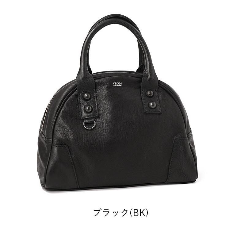 DECADE（ディケイド） クマチャーム付き オイルドレザー ミニボストン