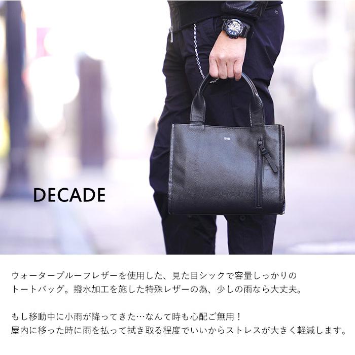 DECADE（ディケイド） クマチャーム付き ウォータープルーフレザー