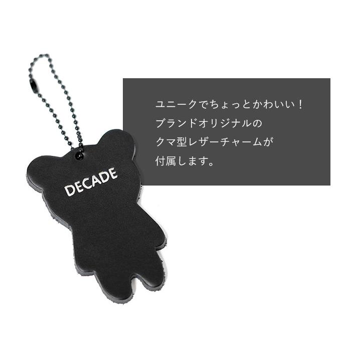 クマチャーム付き ディケイド ウォータープルーフレザー トートバッグ S メンズ DECADE DCD-01388 1年保証 プレケア特典 80サイズ