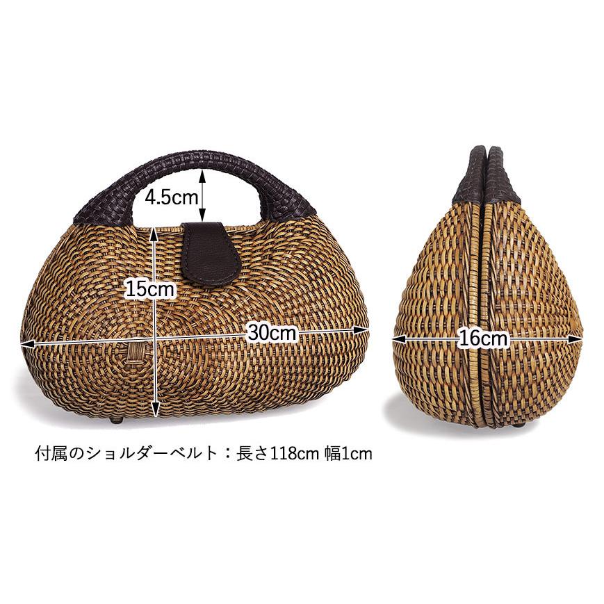 かごバッグ アテンペ アレックス S 2way ショルダー ウィッカー かごバッグ アテンペ アレックス S 2way ショルダー ウィッカー