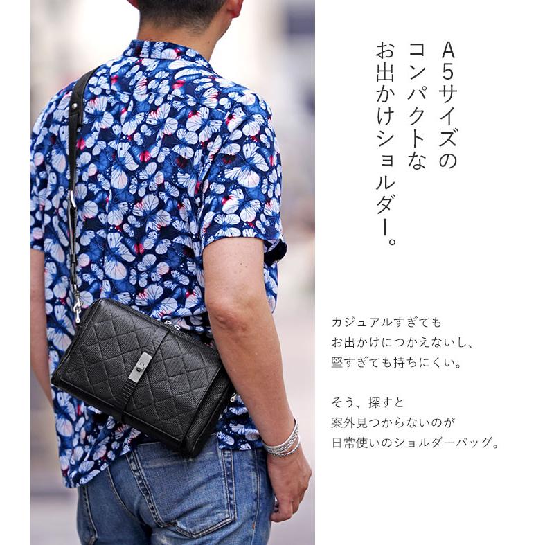 M.U.L. エムユーエル MUL040-231B ショルダー バッグ リザード