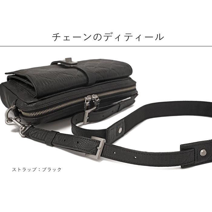 M.U.L. エムユーエル MUL040-231B ショルダー バッグ リザード