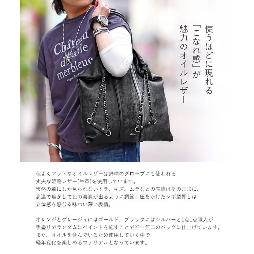 M.U.L. TRUSS TOTE S 牛革 オレンジ ゴールドペイント M.U.L. MUL072