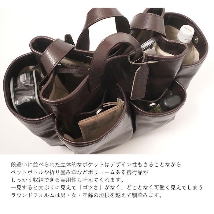 美品 ボーデッサン オイル・バッファロー トート ヘルメットバック ブラウン beau dessin（ボーデッサン） オイル・バッファロー トートバッグ