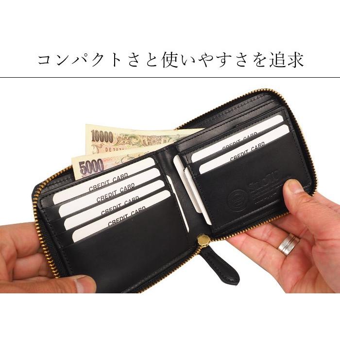 スロウ SLOW 二つ折財布 ハービー ヌメ革 折財布 折り財布 メンズ SO660G 国産 日本製 60サイズ 1年保証 プレケア特典 | ハービー | 05