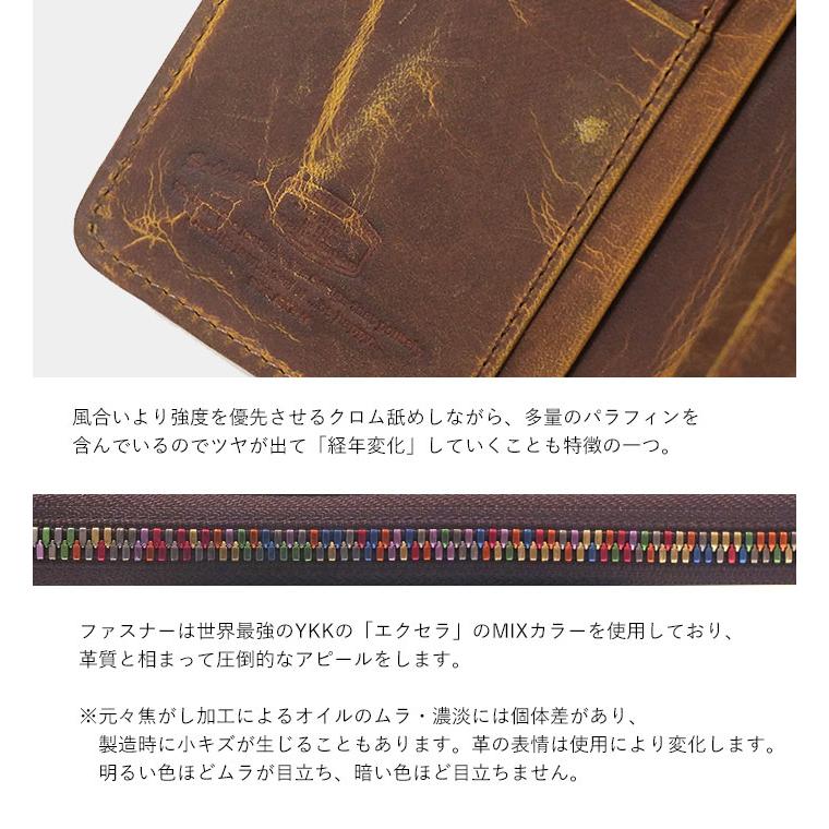 SOLATINA（ソラチナ） 二つ折り財布 レインボー ファスナー オイル