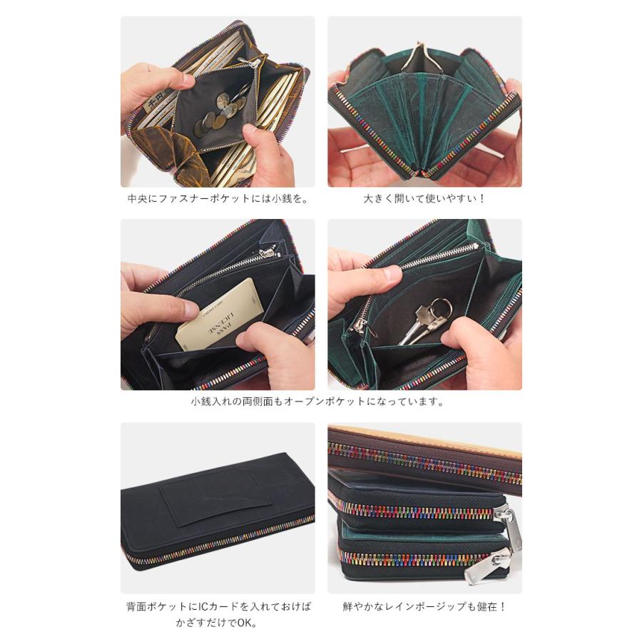 SOLATINA（ソラチナ） 長財布 ラウンドファスナー レインボー