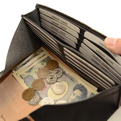 saranam サラナン 箔アンティークレザー レターウォレット 長