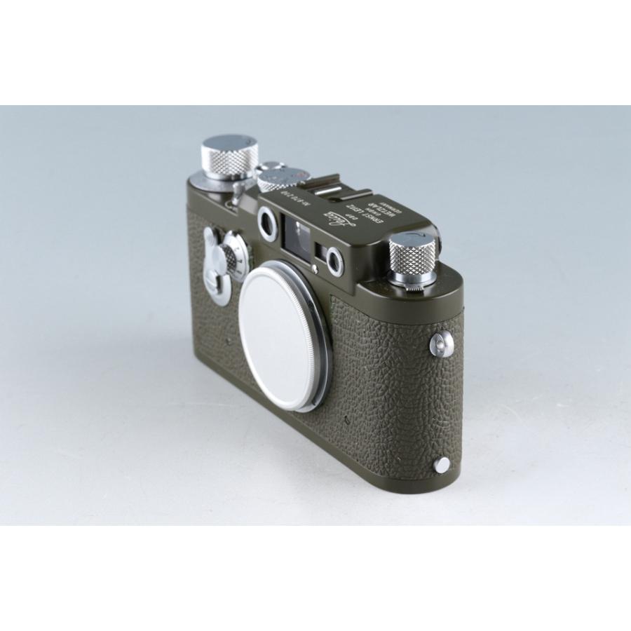 工場直送 Leica Leitz IIIg Rangefinder Camera Film 35mm Olive Repainted #42718D1  フィルムカメラ