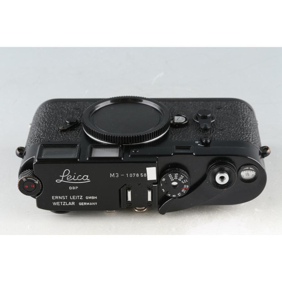 Leica Leitz M3 Black Paint 35mm Rangefinder Film Camera #47590K｜irohascamera｜08