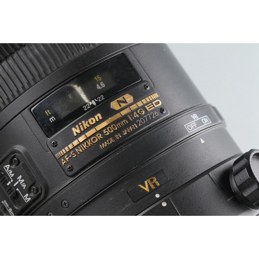 ニコン Nikon AF-S Nikkor 500mm F/4 G ED VR N Lens #50644D ニコン Nikon AF-S Nikkor 500mm F/4 G ED VR N Lens #50644D