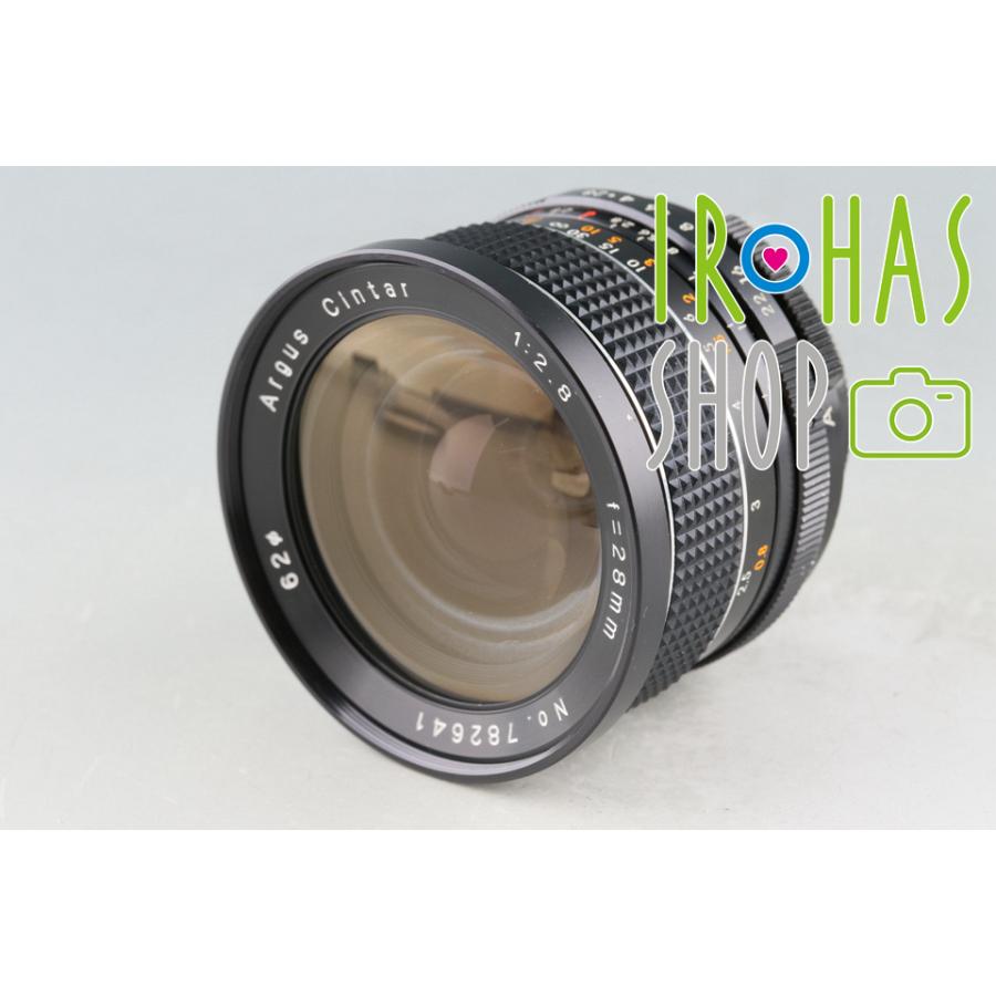 極美品 Argus Cintar 28mm f2.8 広角 単焦点レンズ argus Cintar 28mm F/2.8 Lens for M42 Mount #54186G23 : イロハス