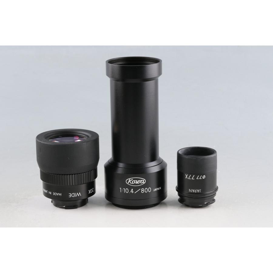 Kowa TSN-4 PROMINAR Spotting Scope + Photo Attachment 800mm + Eyepiece 77x + 20x Wide #63961H