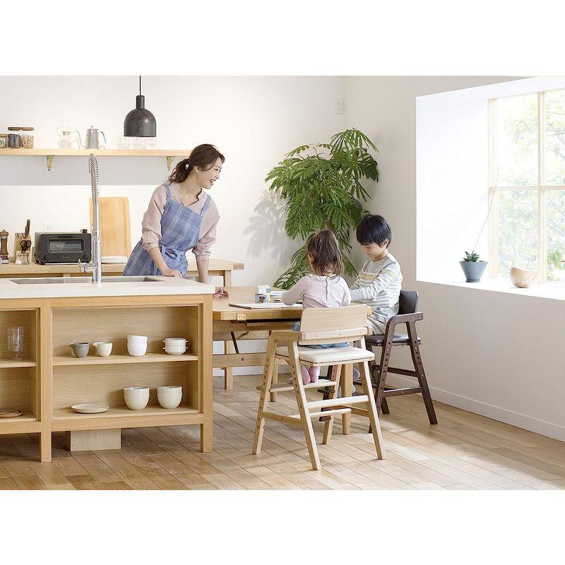 大和屋 キトコ キッズダインニングチェア ナチュラルフレーム アイボリー 3歳からのダイニングチェア 3歳からのダイニングチェア 大和屋 キトコ キッズダインニングチェア ナチュラルフレーム アイボリー
