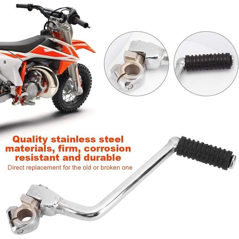 バイクキックスタートレバー オ キックスターターレバー キックペダル キックペダルレバー ステンレス鋼素材 耐食性 耐久性 125CC25