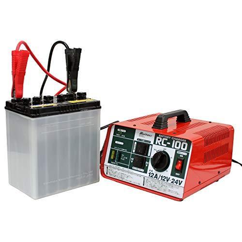 メルテック バッテリー充電器 DC12/24V AC100V PSE取得 RC-100