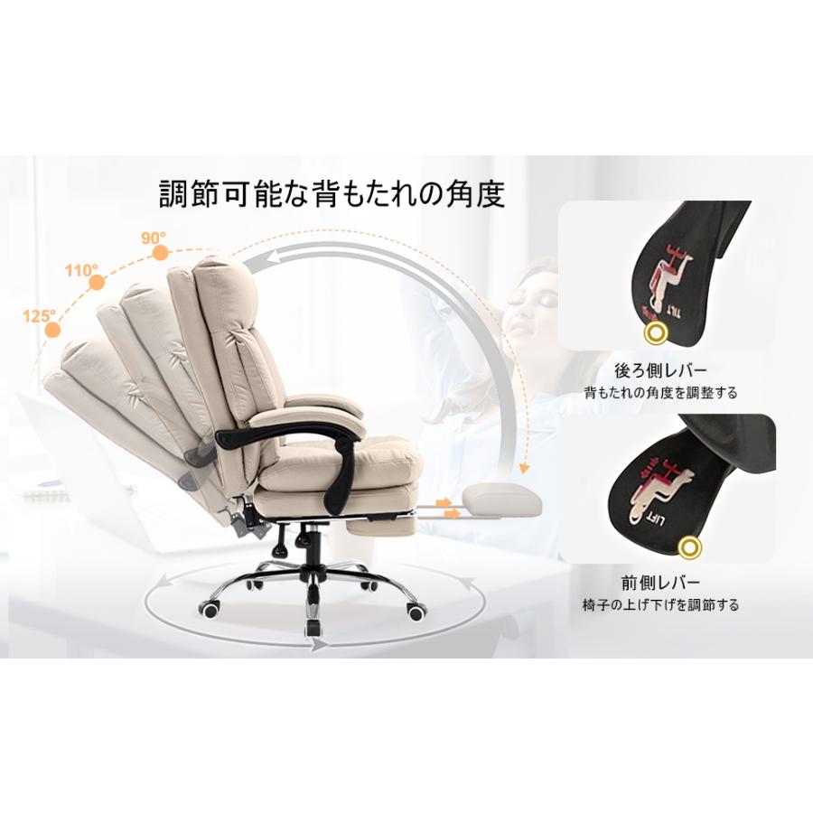 高機能ザーオフィスチェア連動肘掛け昇降リクライニングフットレスト付 360度回転 デスクチェア オフィスチェア 肉厚座面 連動型肘掛け 昇降機能付き