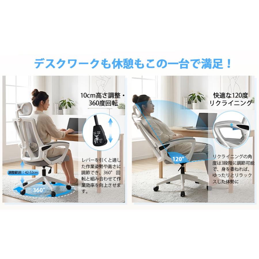 オフィスチェア 疲れない デスクチェア メッシュチェア 通気性 130