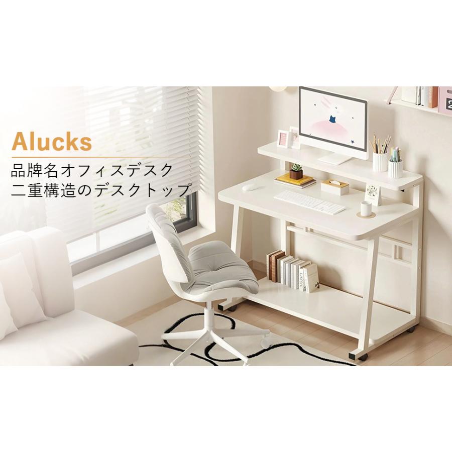机 パソコンデスク コンパクト 幅60/80/100cm オフィスデスク 3