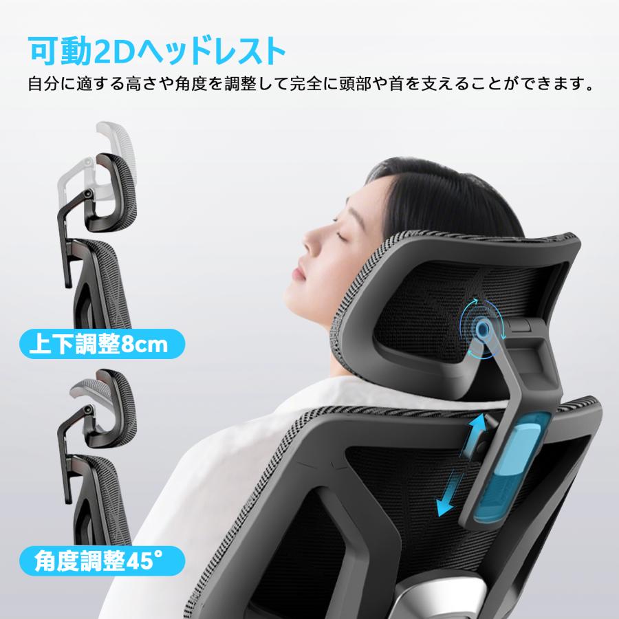 デスクチェア オフィスチェア メッシュ リクライニング機能 ゲーミング