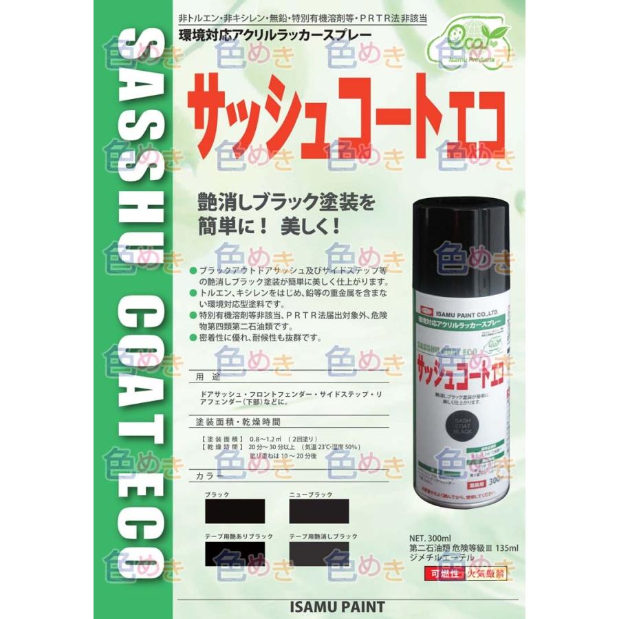 イサム塗料 サッシュコートエコ 艶消 300mL アクリルラッカー イサム塗料 サッシュコートエコ 艶消 300mL アクリルラッカー