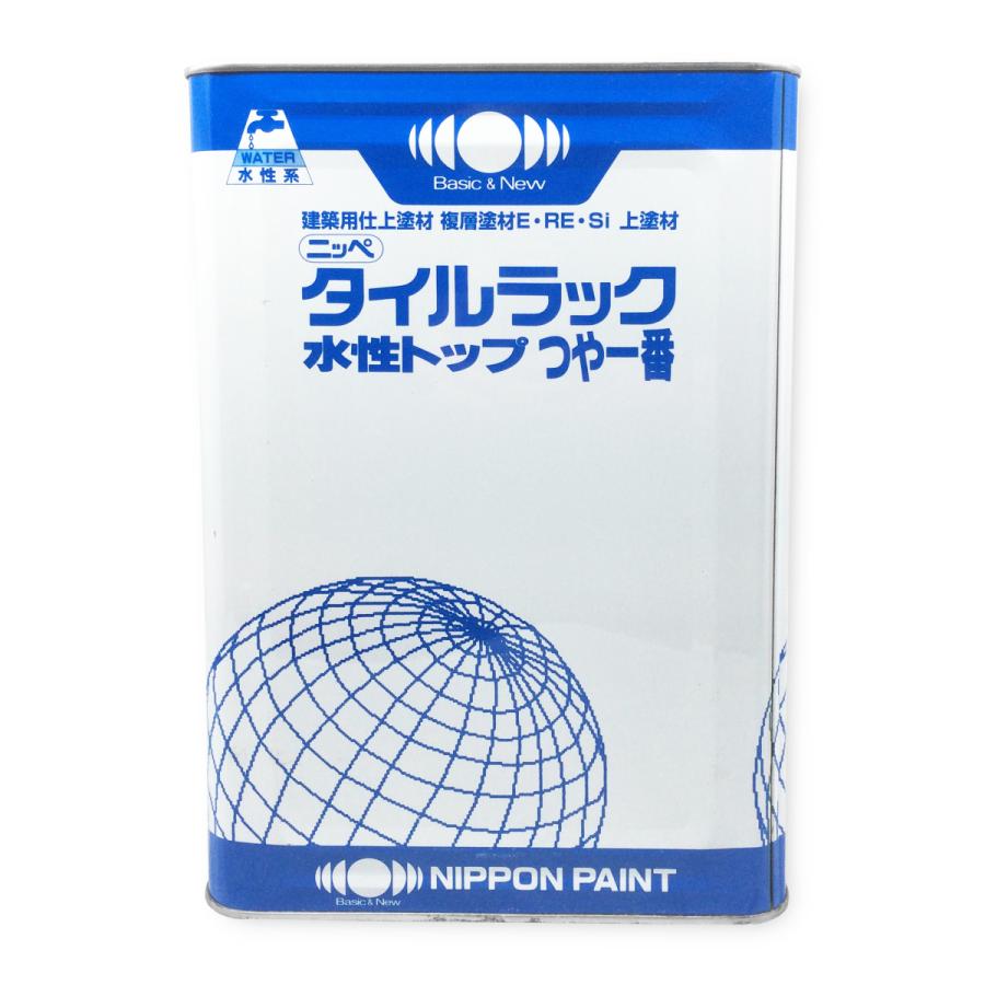 塗料 塗装 DIY 日本ペイント タイルラック水性トップつや一番 つやあり ホワイト 2kg｜iromono