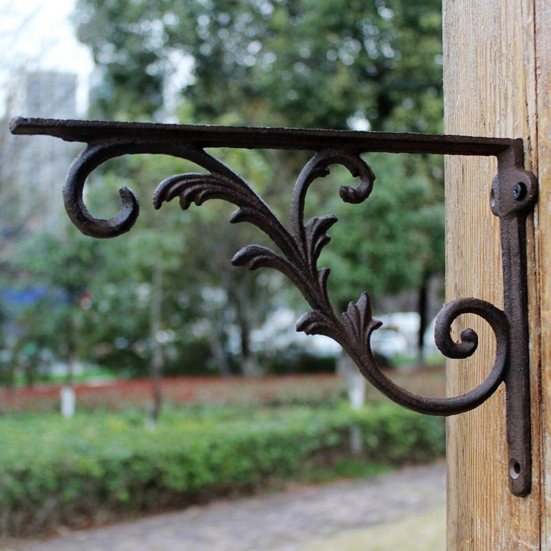 2個セット】鋳物 アイアンブラケット物干しブラケットプ 棚受け 