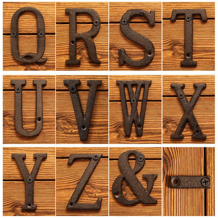 アイアン雑貨 アイアン アルファベット イニシャル Metal Letter 鋳物