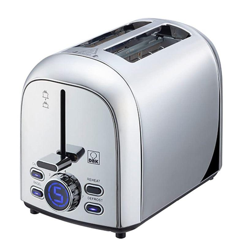 DBK ポップアップトースター DKT090SS 表面をカラッと中をふっくら焼き上げる パンくずトレー付き 20230129093133