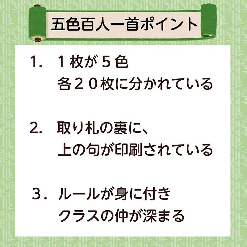五色百人一首クラスセット(生徒30名用) 生徒30名用