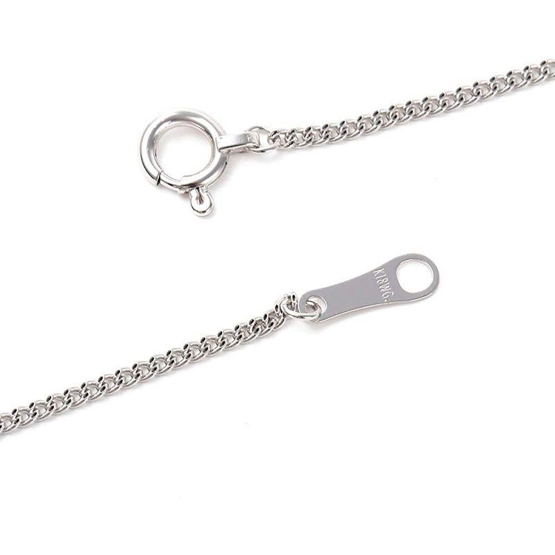 限定品 18金 喜平 ネックレス チェーン 2面 50cm 細い 幅1.2mm ホワイトゴールド K18 18K 【N3644149189】(18725円)