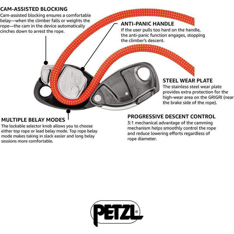 PETZL(ペツル) グリグリ＋ D13A オレンジ アウトドア、釣り、旅行用品