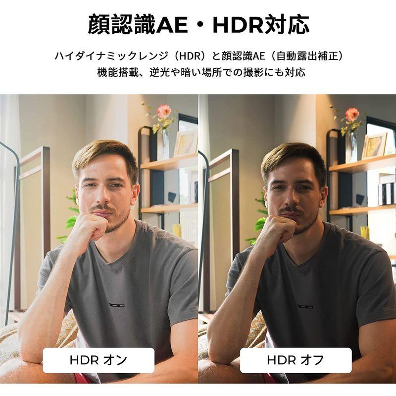 OBSBOT Meet 4K webカメラ AIオートフレーミング オートフォーカス 背景ぼかし/背景変更 HDR機能 マイク内蔵 usb接 4K AIオートフレーミング HDR機能 Meet webカメラ オートフォーカス 背景ぼかし/背景変更 マイク内蔵 usb接 fps