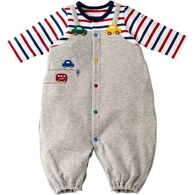 ミキハウス ツーウェイオール カバーオール ロンパース くるま 男の子 ベビー ベビー服 赤ちゃん 43-2601-956 50-60cm ミキハウス ツーウェイオール カバーオール ロンパース くるま 男の子 ベビー ベビー服 赤ちゃん 60cm 　 リブ部分