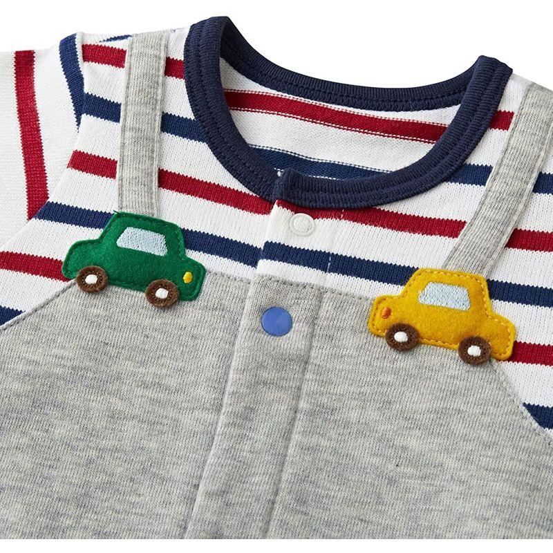 ミキハウス ツーウェイオール カバーオール ロンパース くるま 男の子 ベビー ベビー服 赤ちゃん 43-2601-956 50-60cm ミキハウス ツーウェイオール カバーオール ロンパース くるま 男の子 ベビー ベビー服 赤ちゃん 60cm 　 リブ部分