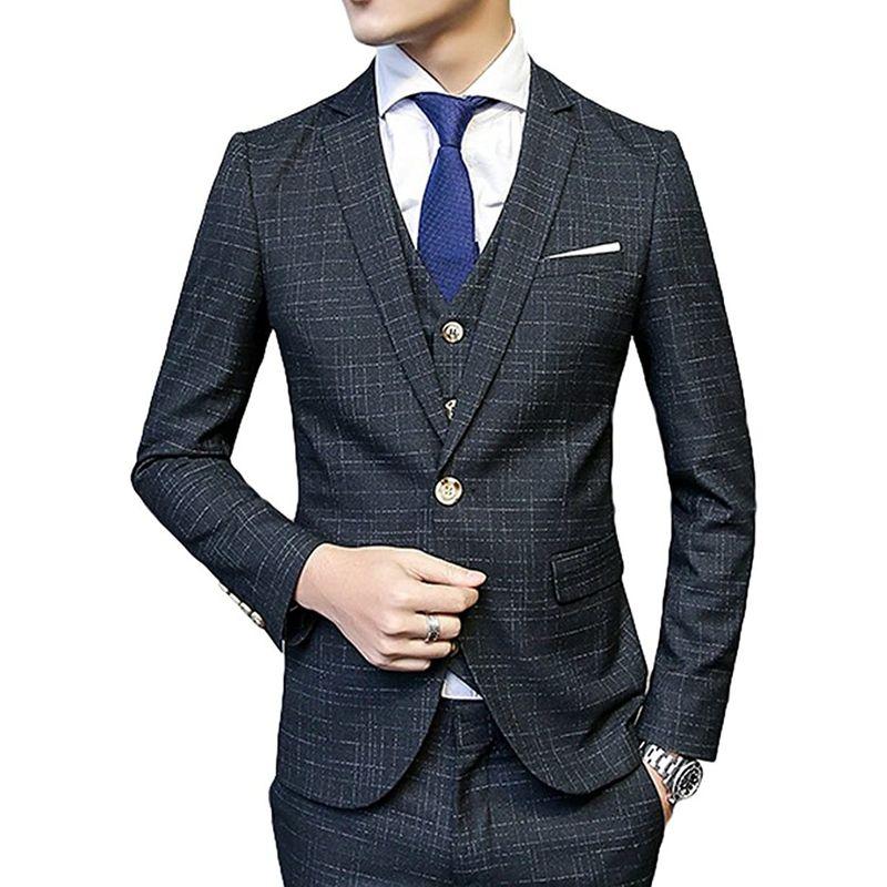 CEEN スリーピース メンズ オシャレ スタイリッシュスーツ ビジネス・パーティー 春秋 スリーピース メンズ オシャレ スタイリッシュスーツ ビジネス パーティー 春秋