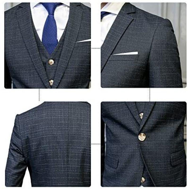 CEEN スリーピース メンズ オシャレ スタイリッシュスーツ ビジネス・パーティー 春秋 スリーピース メンズ オシャレ スタイリッシュスーツ ビジネス パーティー 春秋