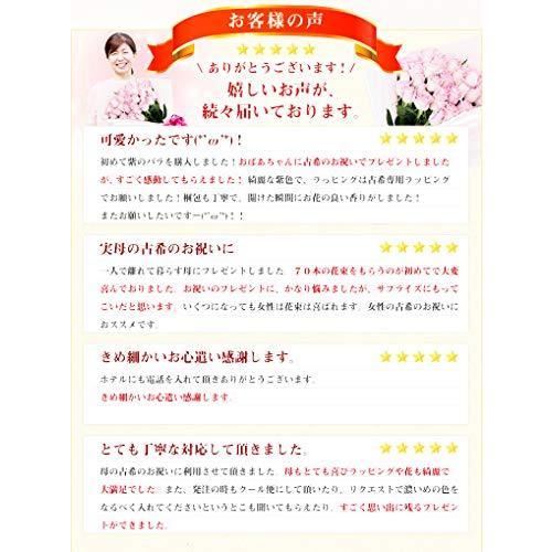 保存版 女性 プレゼント ギフト フラワー 花 お祝い 古希祝いに ７０本 紫のバラの花束 古希祝い マミーローズ 誕生日 バレンタイン 敬老の日 バラ花束 生花 Tandooribar Co Nz