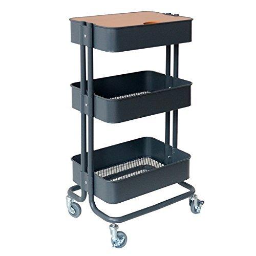 全国宅配無料 幅45 奥行36 5 高さ78cm グレー キッチンワゴン B Bファニシング Rossini Row F3sgy 3段タイプ メッシュバスケットワゴン キッチンワゴン Www Aviationcivile Gov Ma