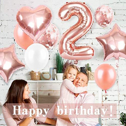 2歳誕生日風船 0到9歳 誕生日 飾り付け セット 数字バルーン 組み合わせ ローズゴールドホワイトバルーン A B08jv4m3x2 ネットショップ アイアンピース 通販 Yahoo ショッピング
