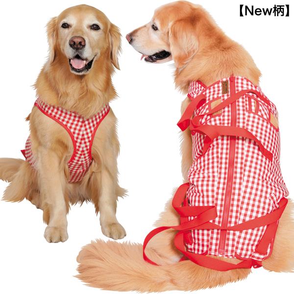 後脚付 着たままねんねのハニカムつなぎ アイアンバロン 後脚付 着たままねんねのハニカムつなぎ（大型犬用歩行補助