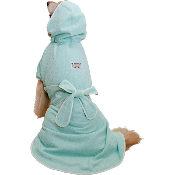 大型犬用）即着用・高吸水バスローブ（イエロー・グリーン・ピンク