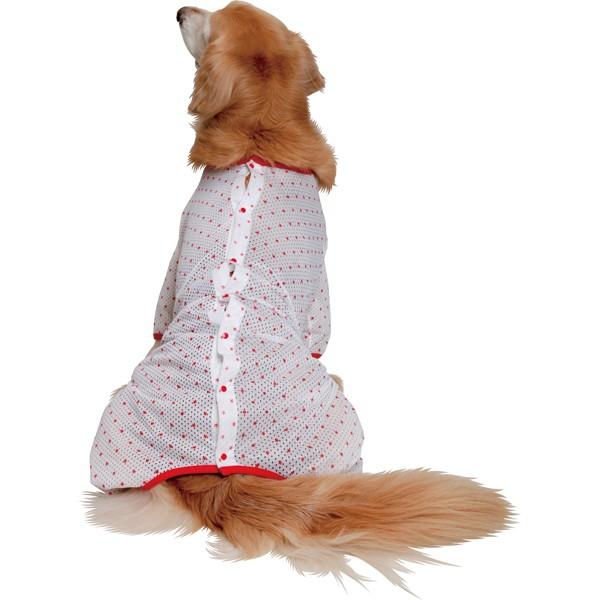 OUTLET】（大型犬用）クールクール 背中開きパジャマ 中（JL)サイズ